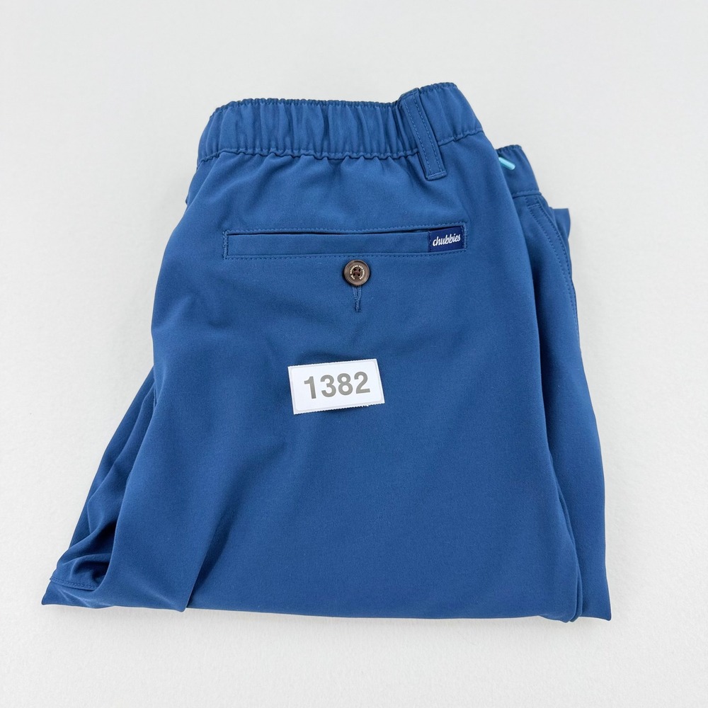 Chubbies Performance Everyday Pants Mens Large Blue Stretch Excellent - Picture 10 of 10